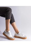 Sidabriniai Sneakers Stiliaus užsegimas Ant Lipnių užsegimų Mena