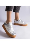 Sidabriniai Sneakers Stiliaus užsegimas Ant Lipnių užsegimų Mena