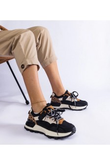 Juodi Sneakers Stiliaus papuošti Motyvais zwierzęcym Soria