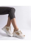 Smėlio Spalvos Sneakers Stiliaus Moteriški Su Intarpais Caraballo Smėlio Spalvos Sneakers Stiliaus Moteriški Su Intarpais Caraballo