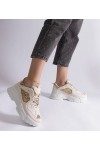 Smėlio Spalvos Sneakers Stiliaus Moteriški Su Intarpais Caraballo Smėlio Spalvos Sneakers Stiliaus Moteriški Su Intarpais Caraballo