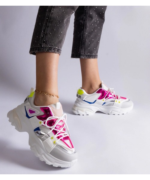 Balti-rózowe Sneakers Stiliaus Sportinio stiliaus Sulamita Balti-rózowe Sneakers Stiliaus Sportinio stiliaus Sulamita
