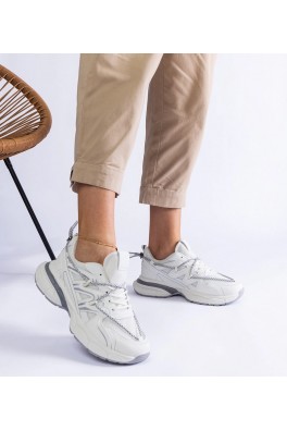 Balti Moteriški Sneakers Stiliaus Ant Masyvaus Pado Colunga