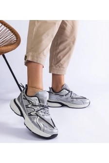 Sidabriniai Moteriški Sneakers Stiliaus Ant Masyvaus Pado Colunga