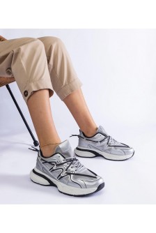 Sidabriniai Moteriški Sneakers Stiliaus Ant Masyvaus Pado Colunga