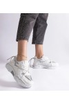 Balti Sneakers Stiliaus Moteriški Su Blizgučiais Agar