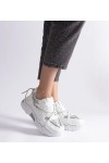 Balti Sneakers Stiliaus Moteriški Su Blizgučiais Agar