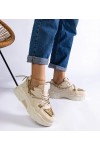 Smėlio Spalvos Sneakers Stiliaus Moteriški Su Blizgučiais Agar Smėlio Spalvos Sneakers Stiliaus Moteriški Su Blizgučiais Agar