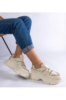 Smėlio Spalvos Sneakers Stiliaus Sportinio stiliaus Moteriški Ivett