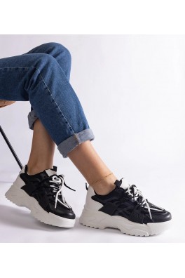 Juodi Sneakers Stiliaus Sportinio stiliaus Moteriški Alva