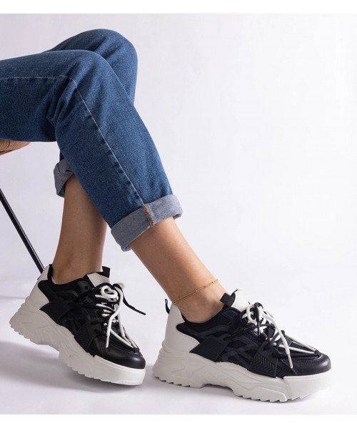 Juodi Sneakers Stiliaus Sportinio stiliaus Moteriški Alva