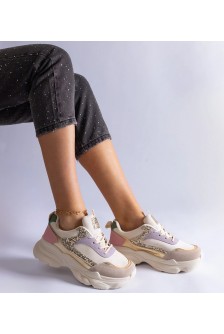 Įvairiaspalviai Sneakers Stiliaus Su Intarpais Clorinda
