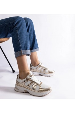 Balti-Auksiniai Sneakers Stiliaus Sportinio stiliaus Ena