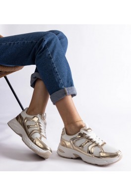 Balti-Auksiniai Sneakers Stiliaus Sportinio stiliaus Ena
