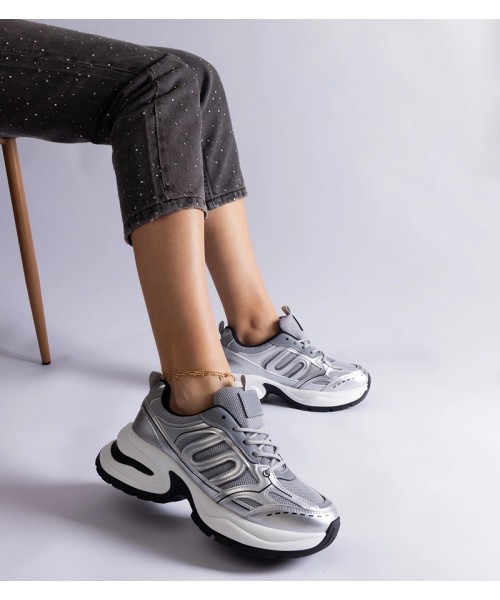 Sidabriniai Moteriški Sneakers Stiliaus Sportinio stiliaus Garza