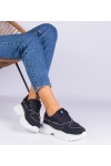 Juodi Sneakers Stiliaus Moteriški papuošti cyrkoniowym sznurkiem Masala Juodi Sneakers Stiliaus Moteriški papuošti cyrkoniowym sznurkiem Masala