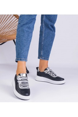 Juodi Sneakers Stiliaus Moteriški papuošti Blizgučiais Kasabella