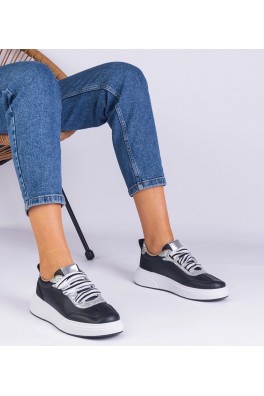 Juodi Sneakers Stiliaus Moteriški papuošti Blizgučiais Kasabella