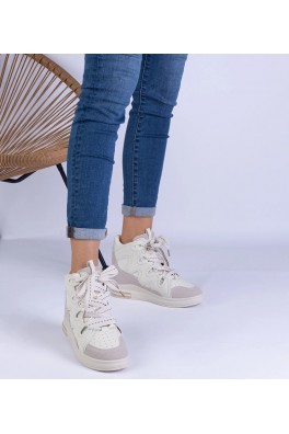 Balti Sneakers Stiliaus Moteriški Su grubymi Raišteliais Gralina