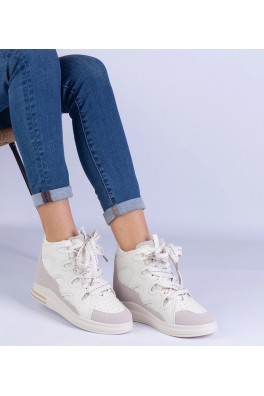 Balti Sneakers Stiliaus Moteriški Su grubymi Raišteliais Gralina