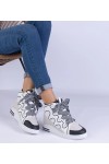 Balti Sneakers Stiliaus Moteriški Su grubymi Raišteliais Gralina Balti Sneakers Stiliaus Moteriški Su grubymi Raišteliais Gralina