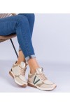 Smėlio Spalvos Sneakers Stiliaus Moteriški Ant ukrytym Storo Pado Ninella