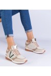 Smėlio Spalvos Sneakers Stiliaus Moteriški Ant ukrytym Storo Pado Ninella