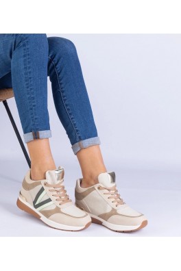 Smėlio Spalvos Sneakers Stiliaus Moteriški Ant ukrytym Storo Pado Ninella