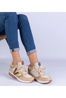 Rudos Spalvos Sneakers Stiliaus Moteriški Ant ukrytym Storo Pado Ninella