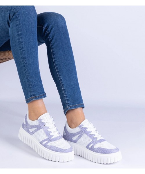 Violetinės Spalvos Sneakers Stiliaus Ažūriniai Ant Masyvaus Pado Lusinda Violetinės Spalvos Sneakers Stiliaus Ažūriniai Ant Masyvaus Pado Lusinda