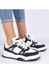 Juodi-Balti Sneakers Stiliaus Su grubymi Raišteliais Luciana