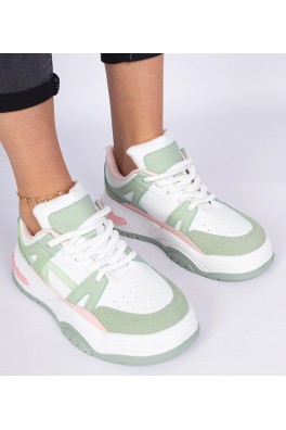Žalios Spalvos Sneakers Stiliaus Su grubymi Raišteliais Luciana