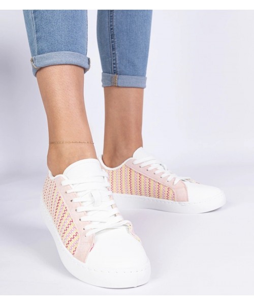 Rožinės Spalvos Moteriški Sneakers Stiliaus materialowe Bellisio