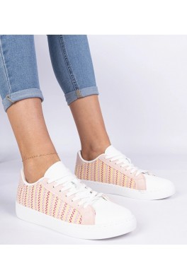 Rožinės Spalvos Moteriški Sneakers Stiliaus materialowe Bellisio