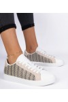 Smėlio Spalvos Moteriški Sneakers Stiliaus materialowe Bellisio