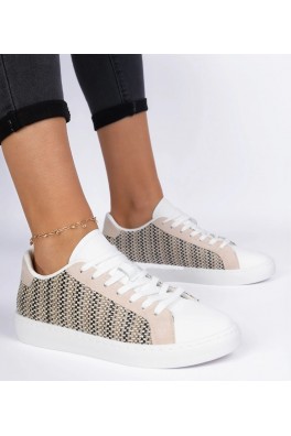 Smėlio Spalvos Moteriški Sneakers Stiliaus materialowe Bellisio
