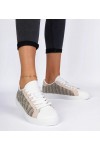 Smėlio Spalvos Moteriški Sneakers Stiliaus materialowe Bellisio