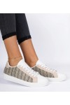 Smėlio Spalvos Moteriški Sneakers Stiliaus materialowe Bellisio