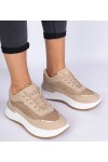Rudos Spalvos Moteriški Sneakers Stiliaus Su Kūbiniais Cirkoniais Fucco