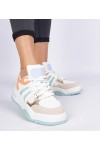 Oranžinės spalvos Moteriški Sneakers Stiliaus Su masywnym sznurowaniem Bartella