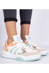 Oranžinės spalvos Moteriški Sneakers Stiliaus Su masywnym sznurowaniem Bartella