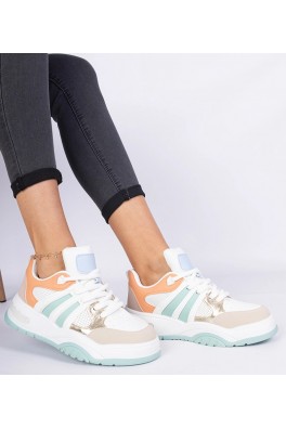 Oranžinės spalvos Moteriški Sneakers Stiliaus Su masywnym sznurowaniem Bartella