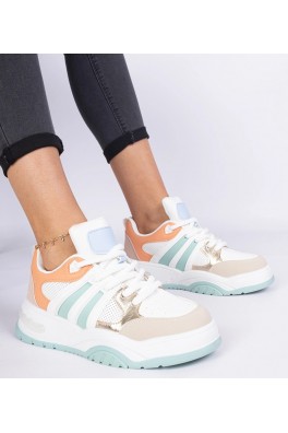 Oranžinės spalvos Moteriški Sneakers Stiliaus Su masywnym sznurowaniem Bartella