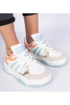 Oranžinės spalvos Moteriški Sneakers Stiliaus Su masywnym sznurowaniem Bartella
