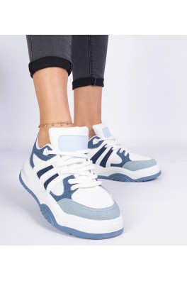 Mėlynos Spalvos Moteriški Sneakers Stiliaus Su masywnym sznurowaniem Bartella