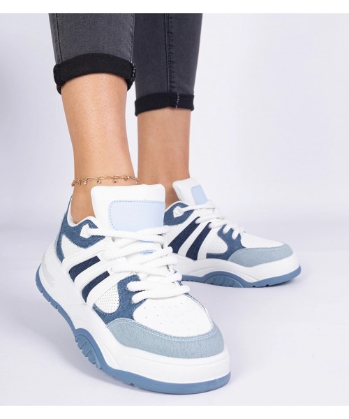 Mėlynos Spalvos Moteriški Sneakers Stiliaus Su masywnym sznurowaniem Bartella Mėlynos Spalvos Moteriški Sneakers Stiliaus Su masywnym sznurowaniem Bartella