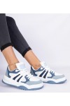 Mėlynos Spalvos Moteriški Sneakers Stiliaus Su masywnym sznurowaniem Bartella