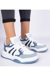 Mėlynos Spalvos Moteriški Sneakers Stiliaus Su masywnym sznurowaniem Bartella