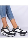 Juodi Sneakers Stiliaus papuošti Blizgučiais i metalową Intarpais Olaria