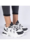 Balti-Juodi Moteriški Sneakers Stiliaus Sportinio stiliaus Lamula Balti-Juodi Moteriški Sneakers Stiliaus Sportinio stiliaus Lamula